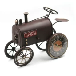 Pendule Originale Tracteur Marron -Promos Nid Objet Magasin pendule originale tracteur marron 1