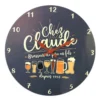 Pendule Style Brasserie 'Chez Claude' 30cm