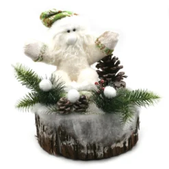 Père Noël Décor Forêt Déco De Noël à Poser 33 Cm -Promos Nid Objet Magasin pere noel decor foret deco de noel a poser 33 cm 3