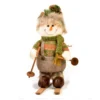 Personnage De Noël Déco Naturel - Bonhomme De Neige - 35 Cm