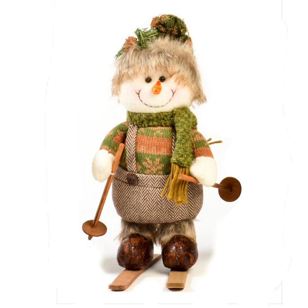 Personnage De Noël Déco Naturel - Bonhomme De Neige - 35 Cm 1 Personnage De Noël Déco Naturel - Bonhomme De Neige - 35 Cm