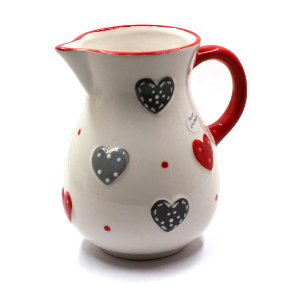 Pichet à Motif Cœurs à Pois 1 Pichet à Motif Cœurs à Pois