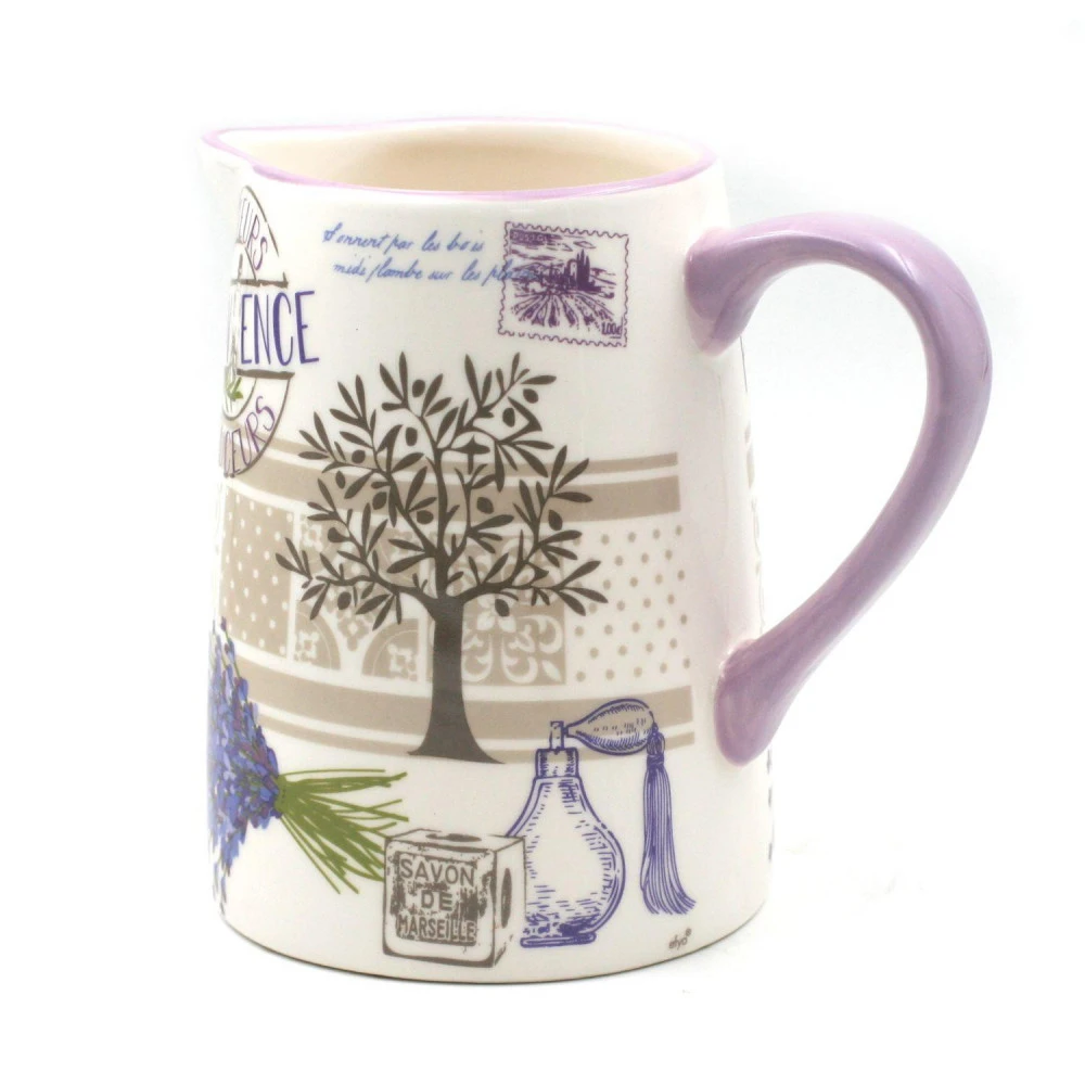 Pichet Motif Lavande Collection Senteur 2 Pichet Motif Lavande Collection Senteur – Image 2