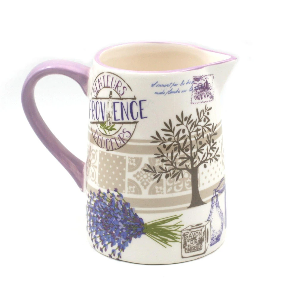 Pichet Motif Lavande Collection Senteur 1 Pichet Motif Lavande Collection Senteur