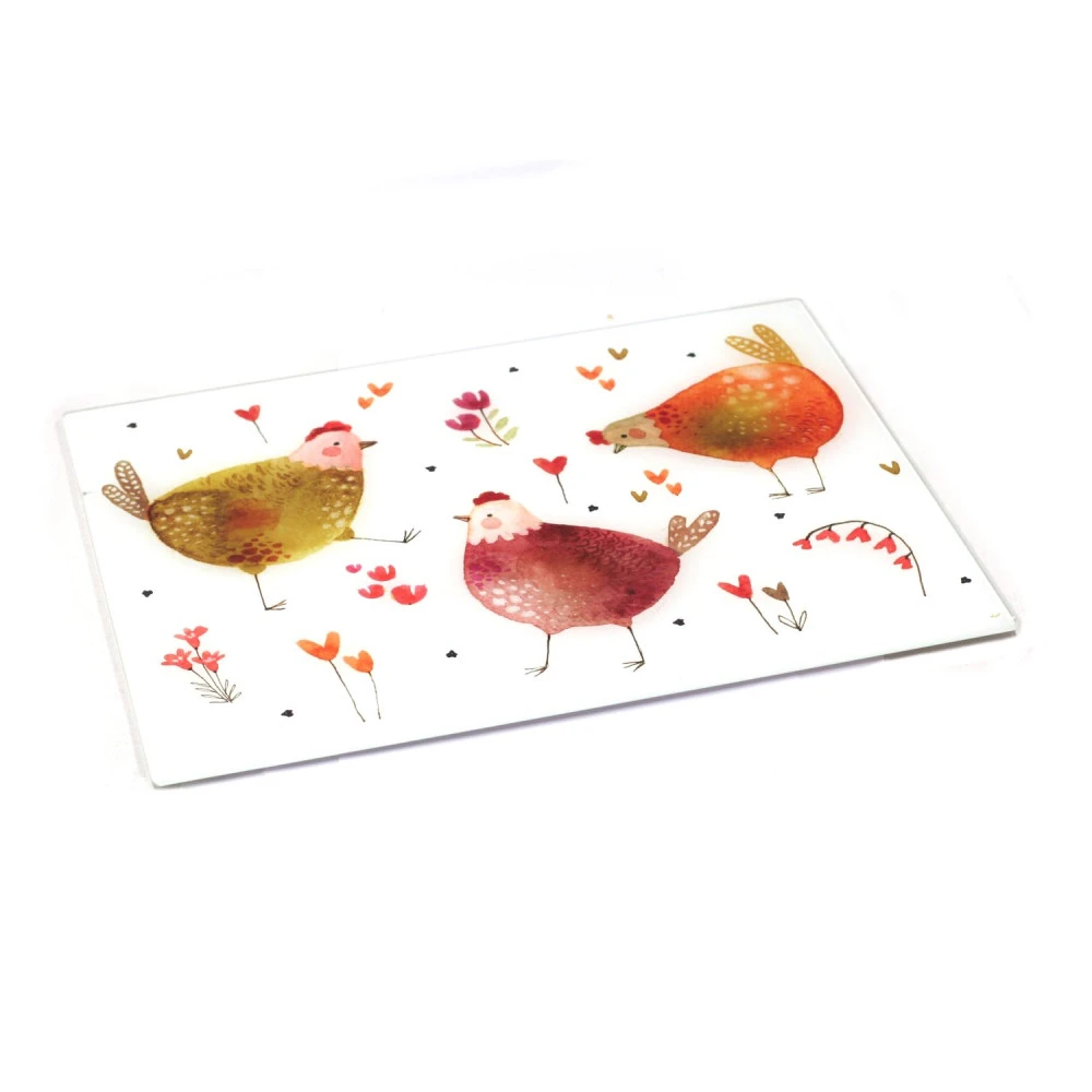 Planche à Découper Poules Codette 30 X 40 2 Planche à Découper Poules Codette 30 X 40 – Image 2