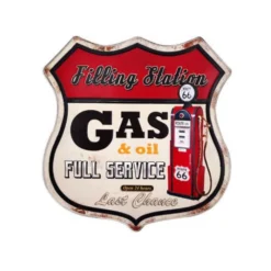 Plaque Déco Full Service Style Vintage 40x42 Cm