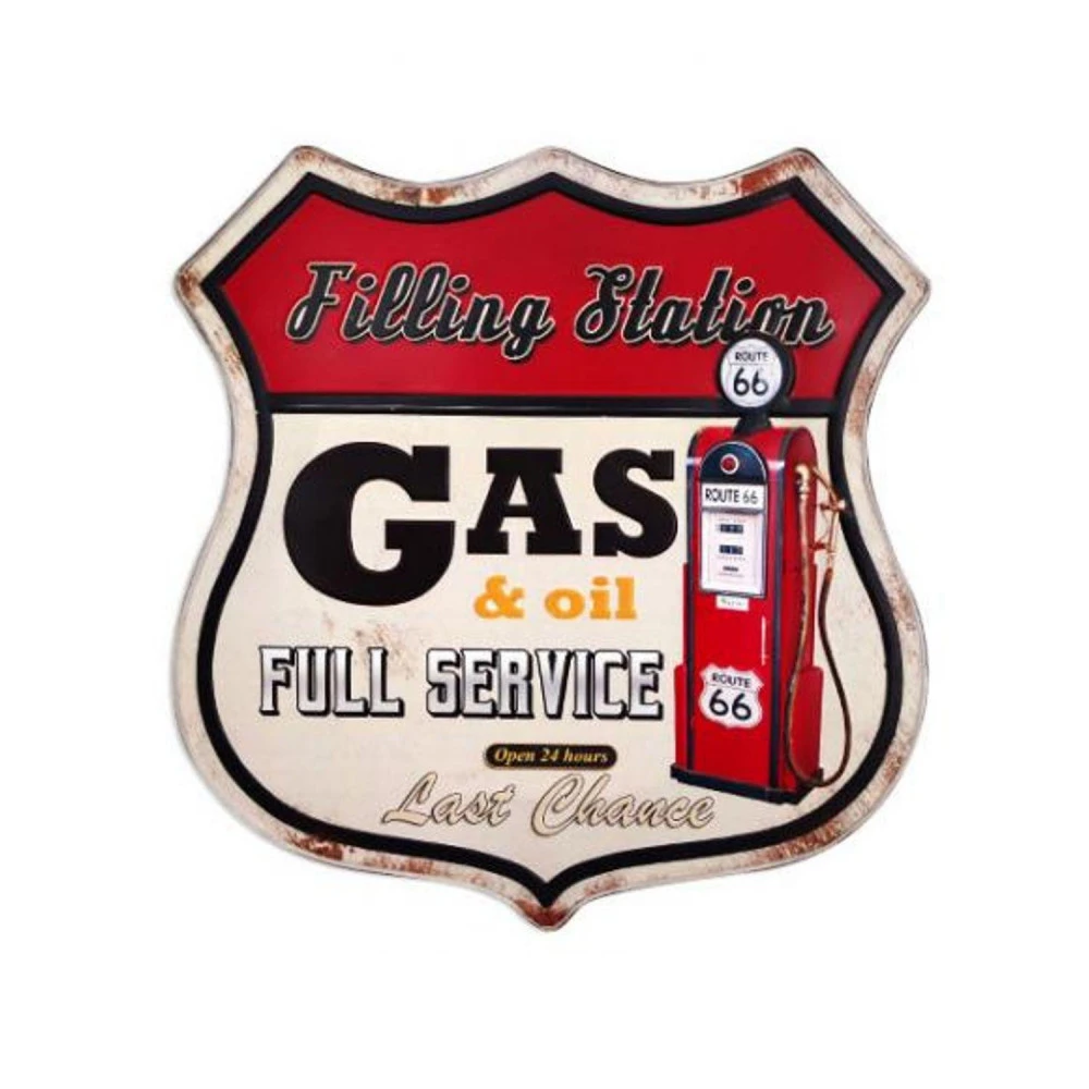 Plaque Déco Full Service Style Vintage 40x42 Cm 1 Plaque Déco Full Service Style Vintage 40x42 Cm