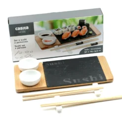 Plateau à Sushi En Ardoise Pour Deux Personnes