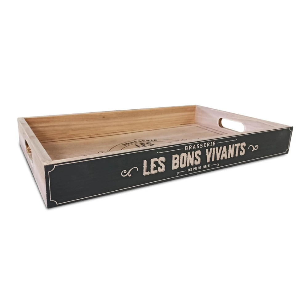 Plateau En Bois "Les Bons Vivants" 2 Plateau En Bois "Les Bons Vivants" – Image 2