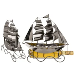 Porte-Bouteille Bateau Métal