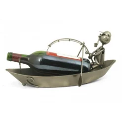 Porte Bouteille Métal Barque De Pêcheur -Promos Nid Objet Magasin porte bouteille metal barque de pecheur 1