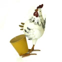 Porte Plante Poule Blanche