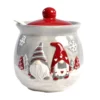 Pot En Céramique Pour Condiments Et épices - Motif Lutins Nordiques