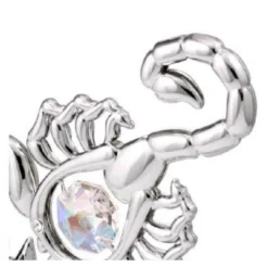 Scorpion - Signe Du Zodiaque Chromé - Crystocraft -Promos Nid Objet Magasin scorpion signe du zodiaque chrome crystocraft 1