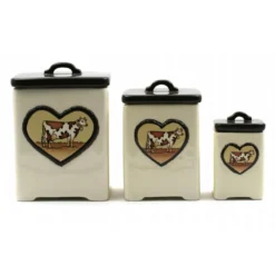 Set De 3 Pots à Epices - Vache