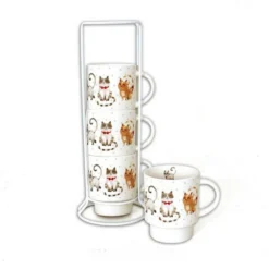Set De 4 Mugs Sur Colonne Collection ISIDORE -Promos Nid Objet Magasin set de 4 mugs sur colonne collection isidore 1
