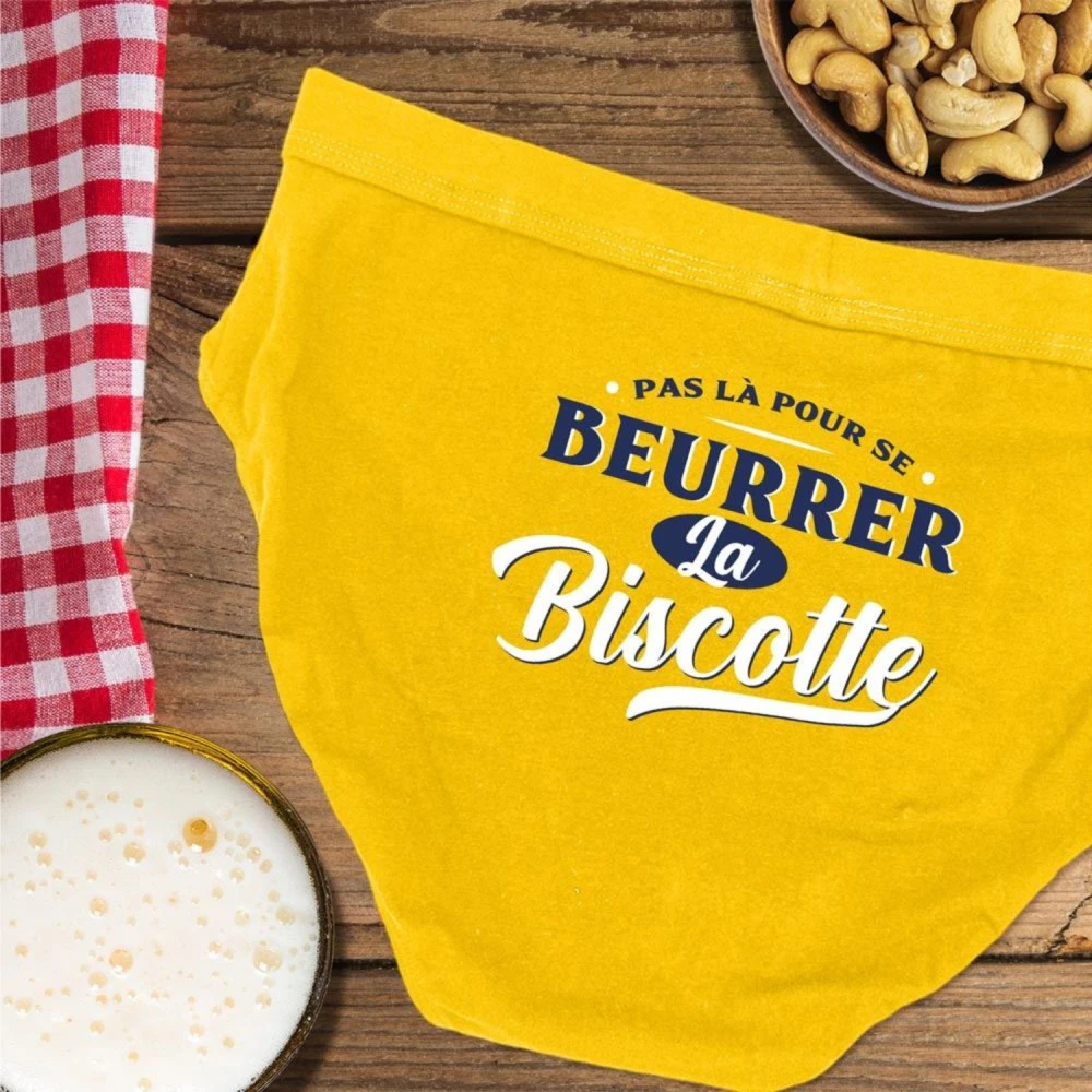 Slip Pas Là Pour Se Beurrer La Biscotte - Taille L 2 Slip Pas Là Pour Se Beurrer La Biscotte - Taille L – Image 2