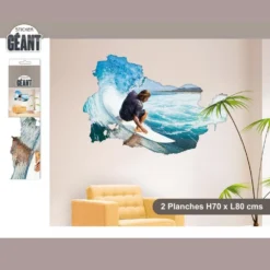 Sticker Mural Géant - Surf -Promos Nid Objet Magasin sticker mural geant surf 2