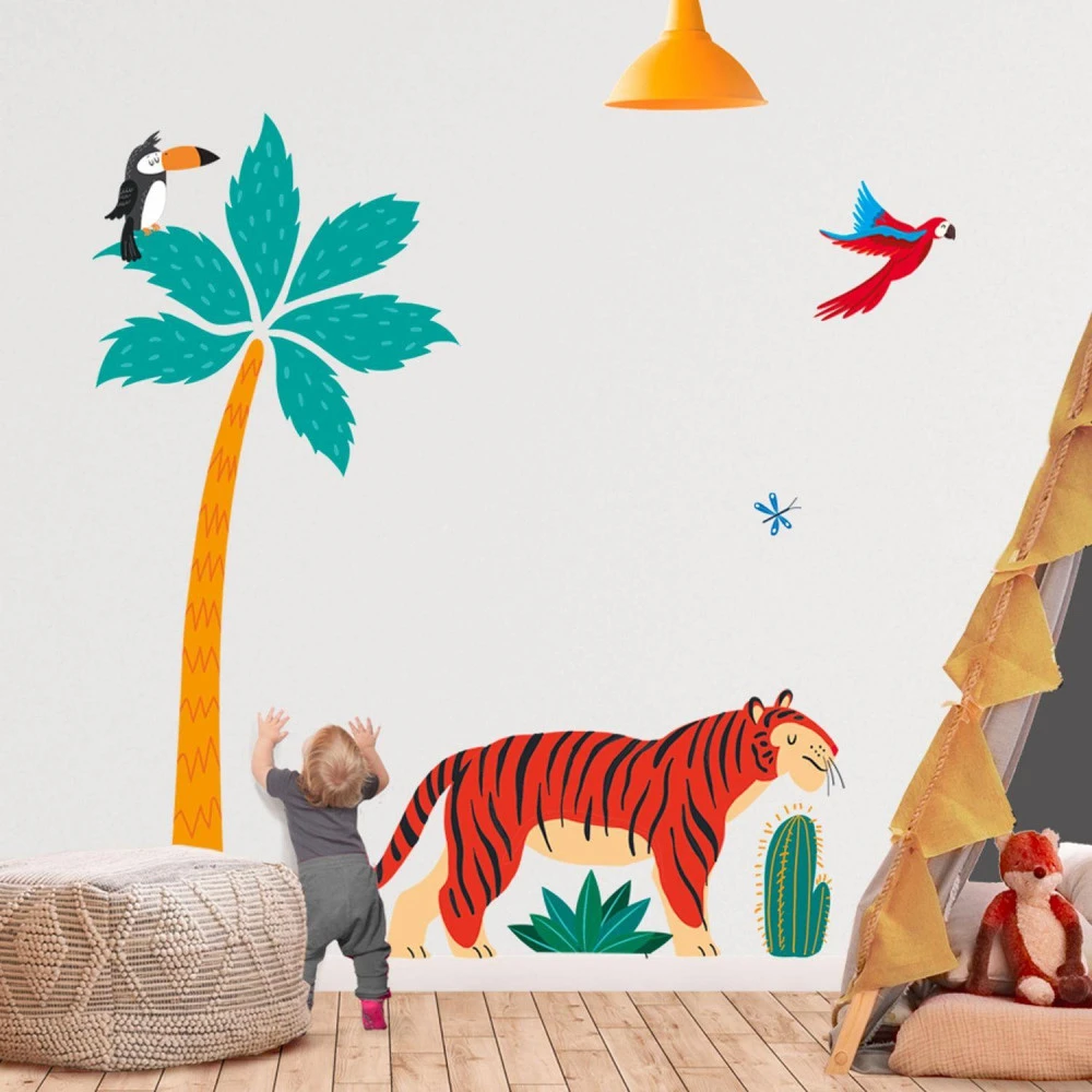 Stickers Enfant Grand Format Tigre 2 Stickers Enfant Grand Format Tigre – Image 2