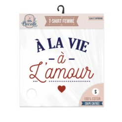 T-Shirt À La Vie à L'Amour - Taille S -Promos Nid Objet Magasin t shirt a la vie a l amour taille s 2
