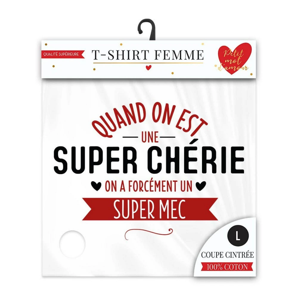 T-Shirt De La Super Chérie - Taille L 2 T-Shirt De La Super Chérie - Taille L – Image 2