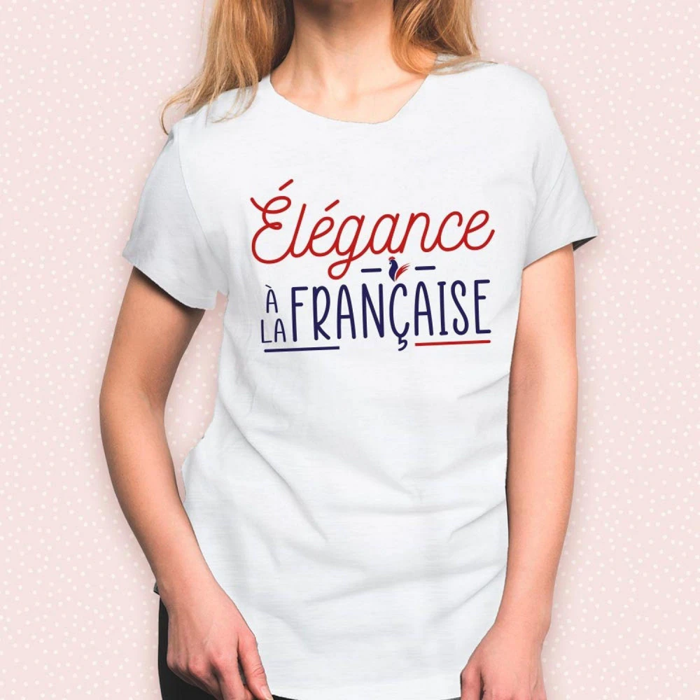 T-Shirt Élégance à La Française - Taille M 3 T-Shirt Élégance à La Française - Taille M – Image 3