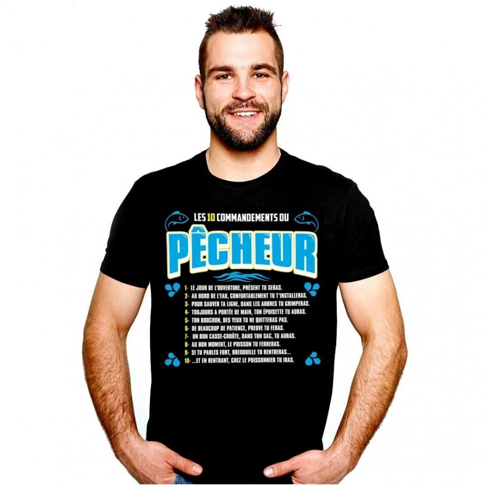 T-Shirt - Les 10 Commandements Du Pêcheur 1 T-Shirt - Les 10 Commandements Du Pêcheur