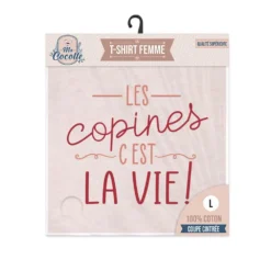 T-Shirt Les Copines C'est La Vie - Taille L -Promos Nid Objet Magasin t shirt les copines c est la vie taille l 2