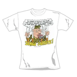 Tee Shirt Demain J'arrête ! -Promos Nid Objet Magasin tee shirt demain j arrete 1 3