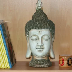 Tête Bouddha Déco Extérieur 47 Cm -Promos Nid Objet Magasin tete bouddha deco exterieur 47 cm 3
