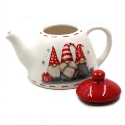 Théière Céramique Lutins Nordiques 14 Cm -Promos Nid Objet Magasin theiere ceramique lutins nordiques 14 cm 1