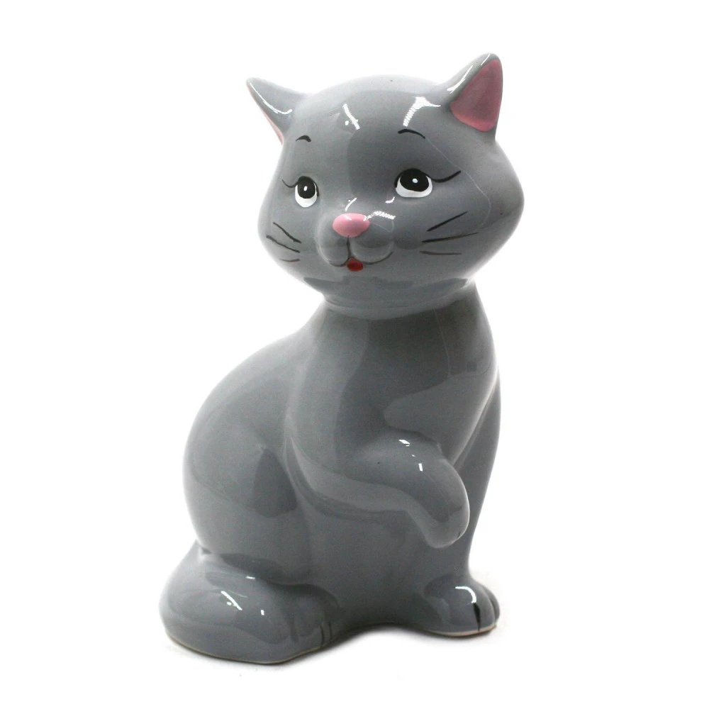 Tirelire Chat Gracile - Gris 1 Tirelire Chat Gracile - Gris
