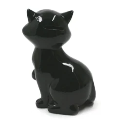 Tirelire Chat Gracile - Noir -Promos Nid Objet Magasin tirelire chat gracile noir 2