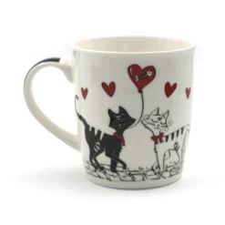 Tisanière En Porcelaine - Choupy Couple De Chats -Promos Nid Objet Magasin tisaniere en porcelaine choupy couple de chats 2