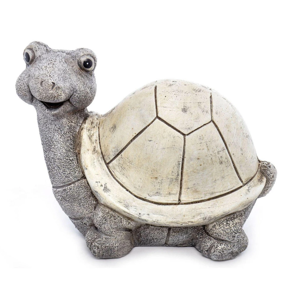 Tortue Effet Pierre Décoration De Jardin - 28 Cm 1 Tortue Effet Pierre Décoration De Jardin - 28 Cm
