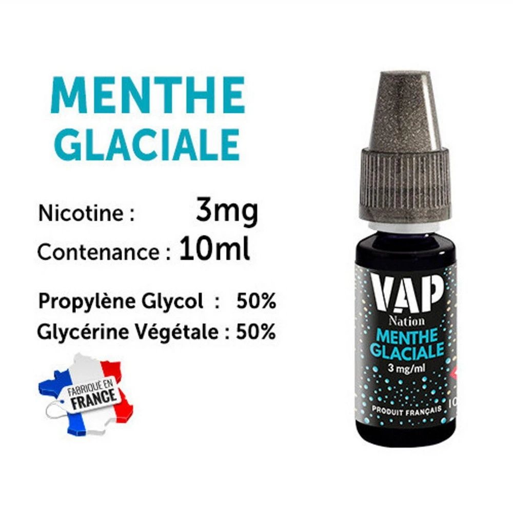 Vap Nation Lot De 5 Liquides - Menthe Glaciale 3 Mg 1 Vap Nation Lot De 5 Liquides - Menthe Glaciale 3 Mg