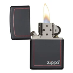 Zippo 218ZB Matte Black Red 60001437 -Promos Nid Objet Magasin zippo 218zb matte black red 60001437 1