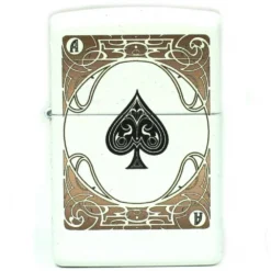 Zippo Blanc - As De Pique -Promos Nid Objet Magasin zippo blanc as de pique 3